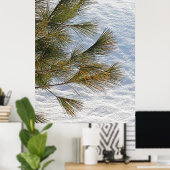 オタワの松の枝と雪。買今 ポスター (ホームオフィス)