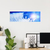 オタワの空に太陽と雲。買今 ポスター (ホームオフィス)