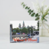 オタワの郵便はがきへの歓迎 ポストカード (スタンド正面)