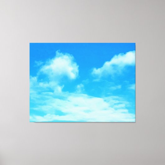 オタワの青空に雲。買今 キャンバスプリント (正面)