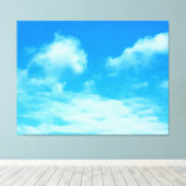 オタワの青空に雲。買今 キャンバスプリント (インサイチュ (ウッドフロア))