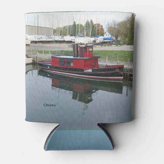 オタワは涼しい 缶クーラー (正面)