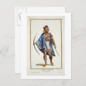 オタワインディアン1780年の貴族 ポストカード (正面/裏面)