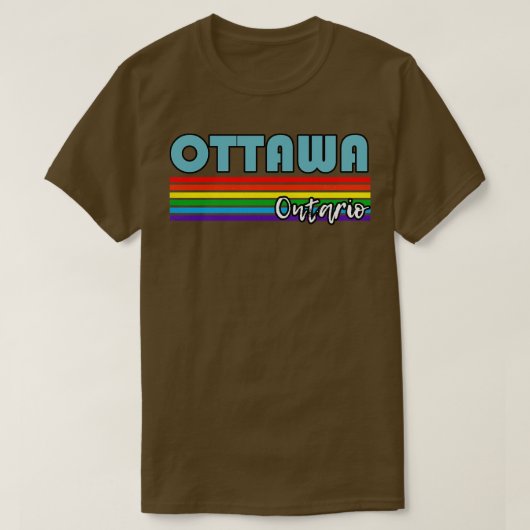 オタワオンタリオプライドオタワLGBTギフトLGBTQスーポ Tシャツ (デザイン正面)