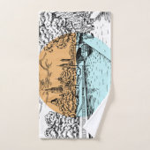 オタワカナダイラストレーションタオルセット バスタオルセット (ハンドタオル)