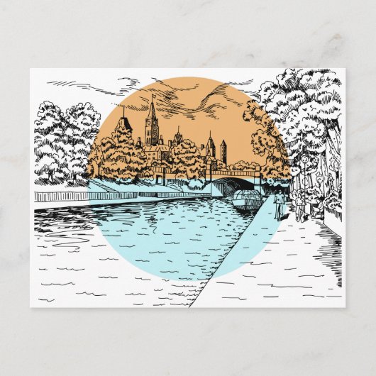 オタワカナダイラストレーション葉書 ポストカード (正面)