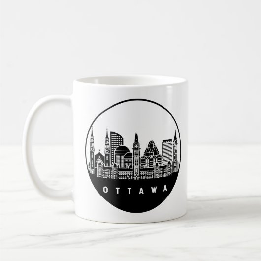 オタワカナダスカイライン コーヒーマグカップ (左)