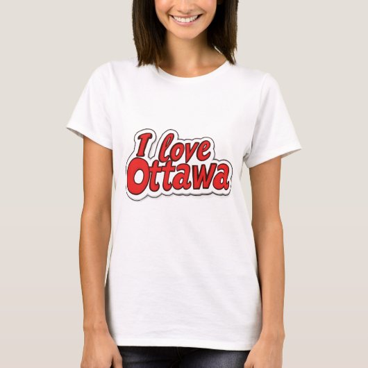 オタワグラフィックTシャツが大好き Tシャツ (正面)