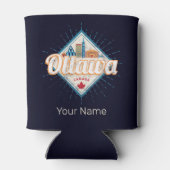 オタワスカイラインオンタリオレトロカナダヴィンテージ 缶クーラー (裏面)