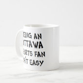 オタワスポーツファンであること コーヒーマグカップ (正面左)