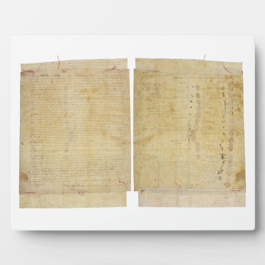 オタワチッペワワヤンドットポタワトミインディアン条約 フォトプラーク (正面)