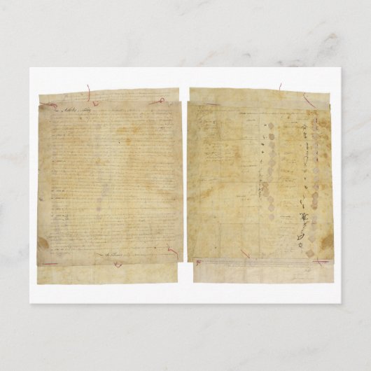 オタワチッペワワヤンドットポタワトミインディアン条約 ポストカード (正面)