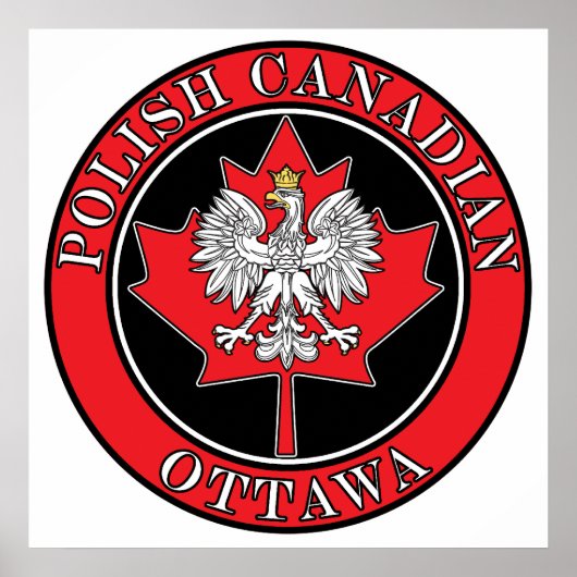 オタワラウンドポーランドカナディアンリーフ ポスター (正面)