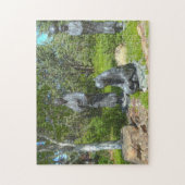 オタワ公園の仏像。 ジグソーパズル (縦)