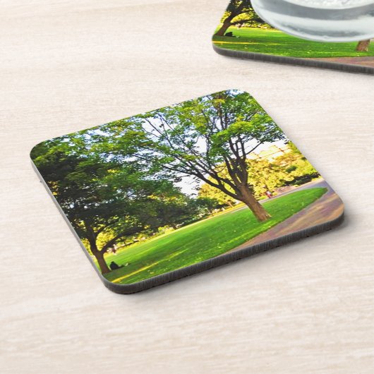 オタワ公園の木々。買切削盤 コースター (左側)