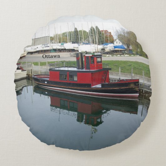 オタワ円枕 ラウンドクッション (正面)