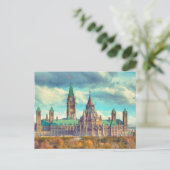 オタワ国会議事堂オンタリオ州芸術はがき ポストカード (スタンド正面)