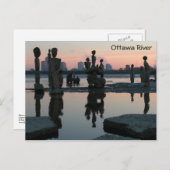 オタワ川の暁。 ポストカード (正面/裏面)