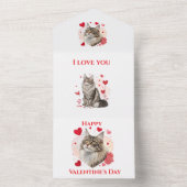 オタワ政府の労働者バレンタインデーカードプンス オールインワン招待状 (内側)