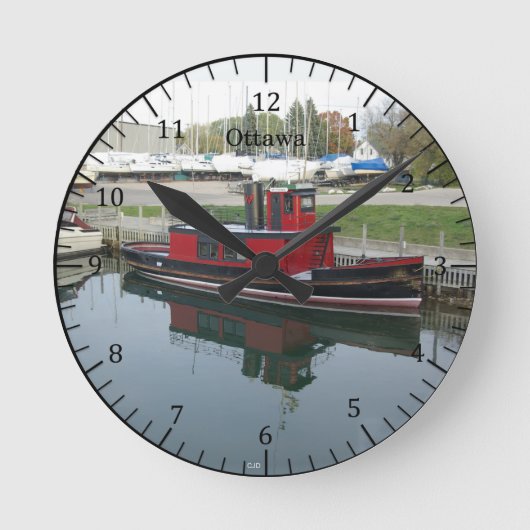 オタワ時計 ラウンド壁時計 (正面)