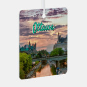 オタワ雲の風景 メタルオーナメント (正面右)