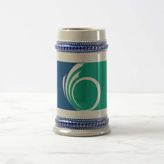オタワ、カナダの旗のマグカップ ビールジョッキ (中央)