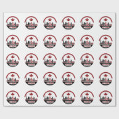 オタワ・カナダスカイライン ラッピングペーパー (フラット)