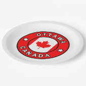 オタワ・カナダ ペーパープレート (アングル)