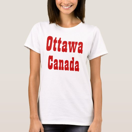 オタワ・カナダ Tシャツ (正面)