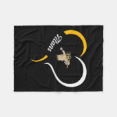 オタワ・グランドルフ・タイタンロゴハーフ・ハート・スローガンHs フリースブランケット (正面(横))