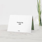 オターおもしろいキッドのバレンタインデーの動物 カード (裏面)