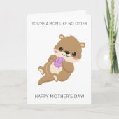 オターおもしろいマザーのデイカード カード (正面)