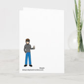 オターお洒落リー素晴らし誕生日 カード (裏面)