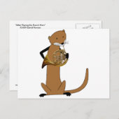 オター遊ズ・ザ・フランスのホーン ポストカード (正面/裏面)