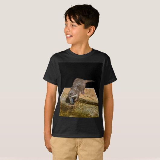 オター食べーの美味しい魚 Tシャツ (正面フル)