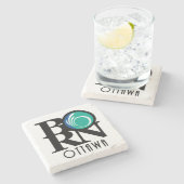 オタ生まれワ ストーンコースター (横)