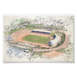 オダサルスタジアム ブラッドフォード航空アート フォトプリント