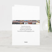 オダマキ（植物）ありがとう サンキューカード (裏面)