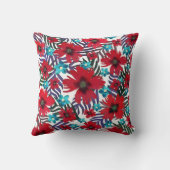 オダマキ(植物)とカーネーション クッション (裏面)