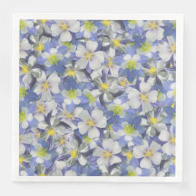 オダマキ（植物）のシームレスなパターン