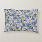 オダマキ（植物）のシームレスなパターン アクセントクッション (裏面)