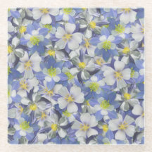 オダマキ（植物）のシームレスなパターン