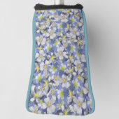 オダマキ（植物）のシームレスなパターン ゴルフヘッドカバー (回転90)