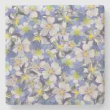 オダマキ（植物）のシームレスなパターン