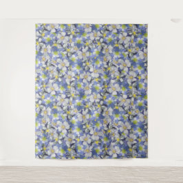 オダマキ（植物）のシームレスなパターン タペストリー