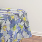 オダマキ（植物）のシームレスなパターン テーブルクロス (インサイチュ)