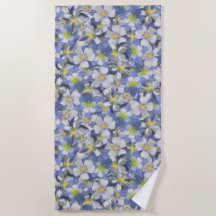 オダマキ（植物）のシームレスなパターン