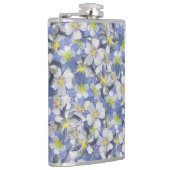 オダマキ（植物）のシームレスなパターン フラスク (右)