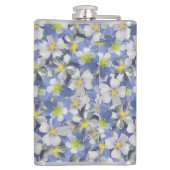 オダマキ（植物）のシームレスなパターン フラスク (裏面)