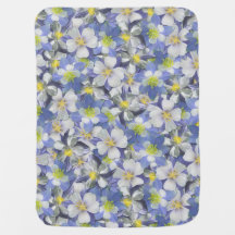 オダマキ（植物）のシームレスなパターン